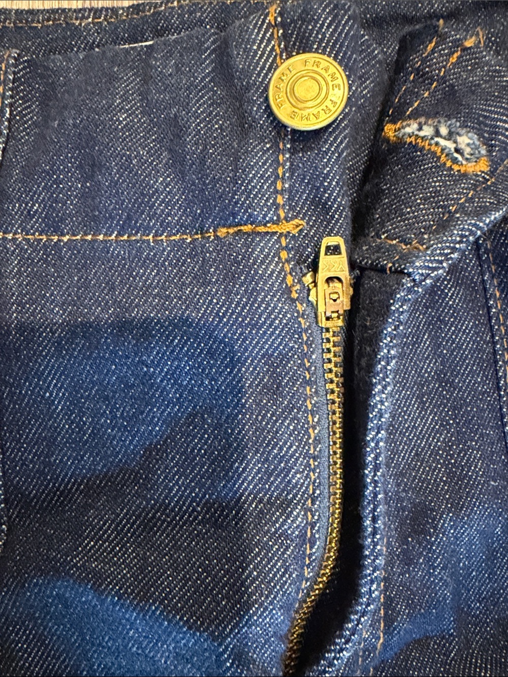 Frame Denim Dark Blue High-Rise Wide Leg Jeans, never worn, no tags. - Picture 5 of 7
